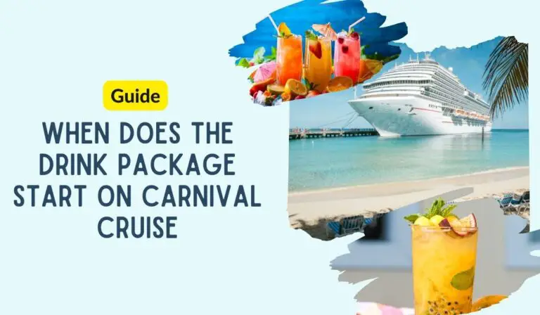 When Does The Drink Package Start on Carnival Cruise