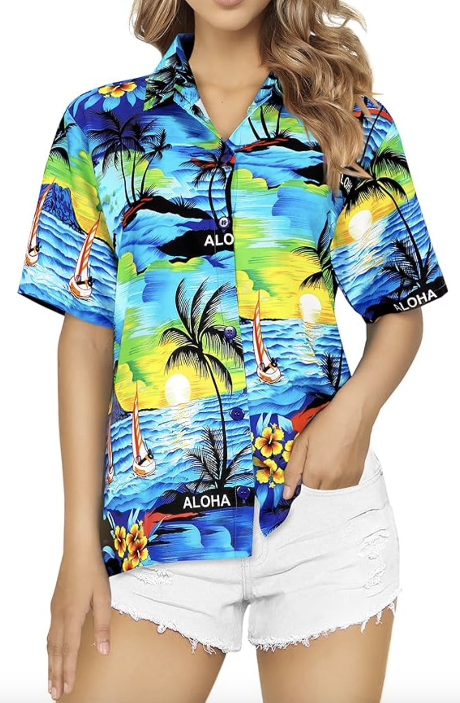 Button Down Tropical Shirt