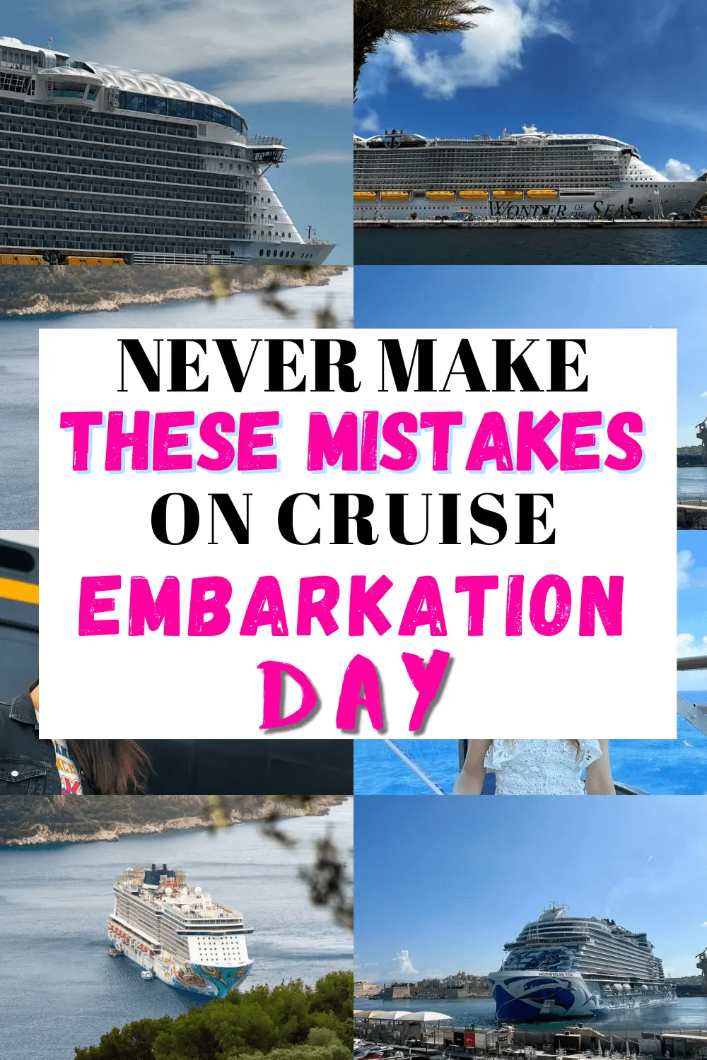 cruise embarkation day tips