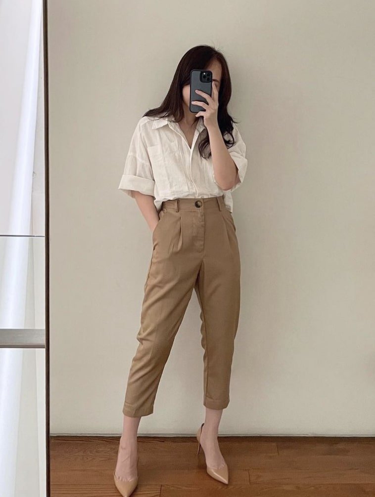  Ankle pants with Shirt
