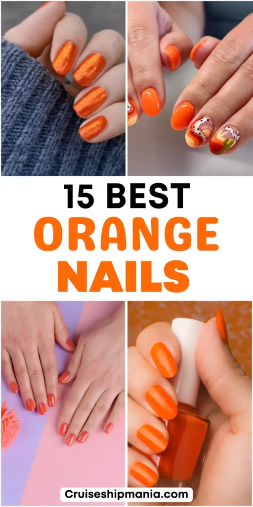 best orange nails