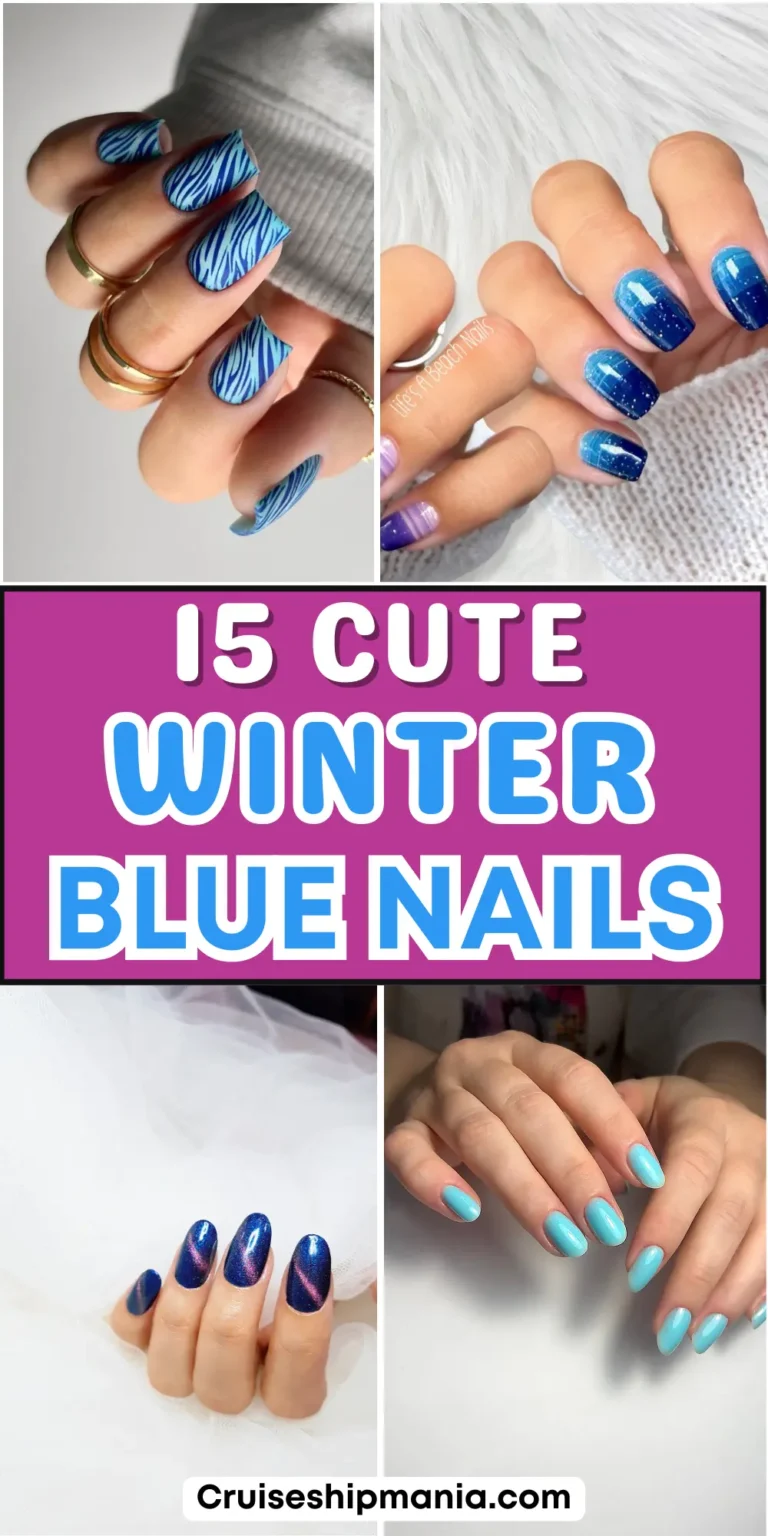 15 Winter Blue Nail Designs