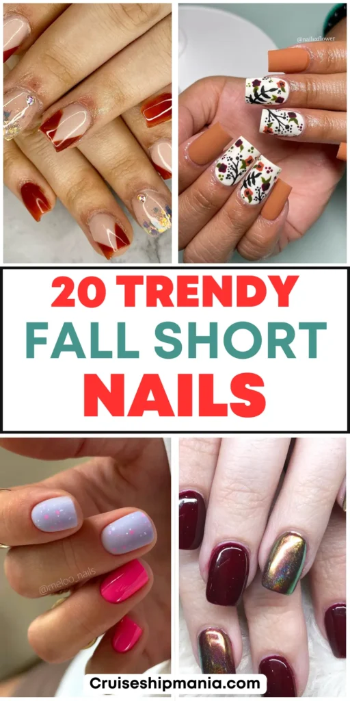 Fall Short Nail Design