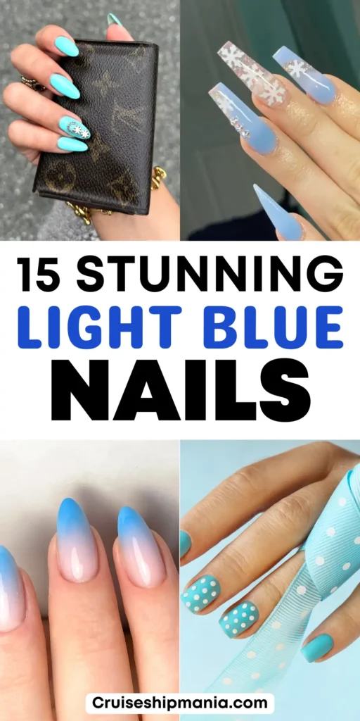 Stunning Light Blue Nail Designs