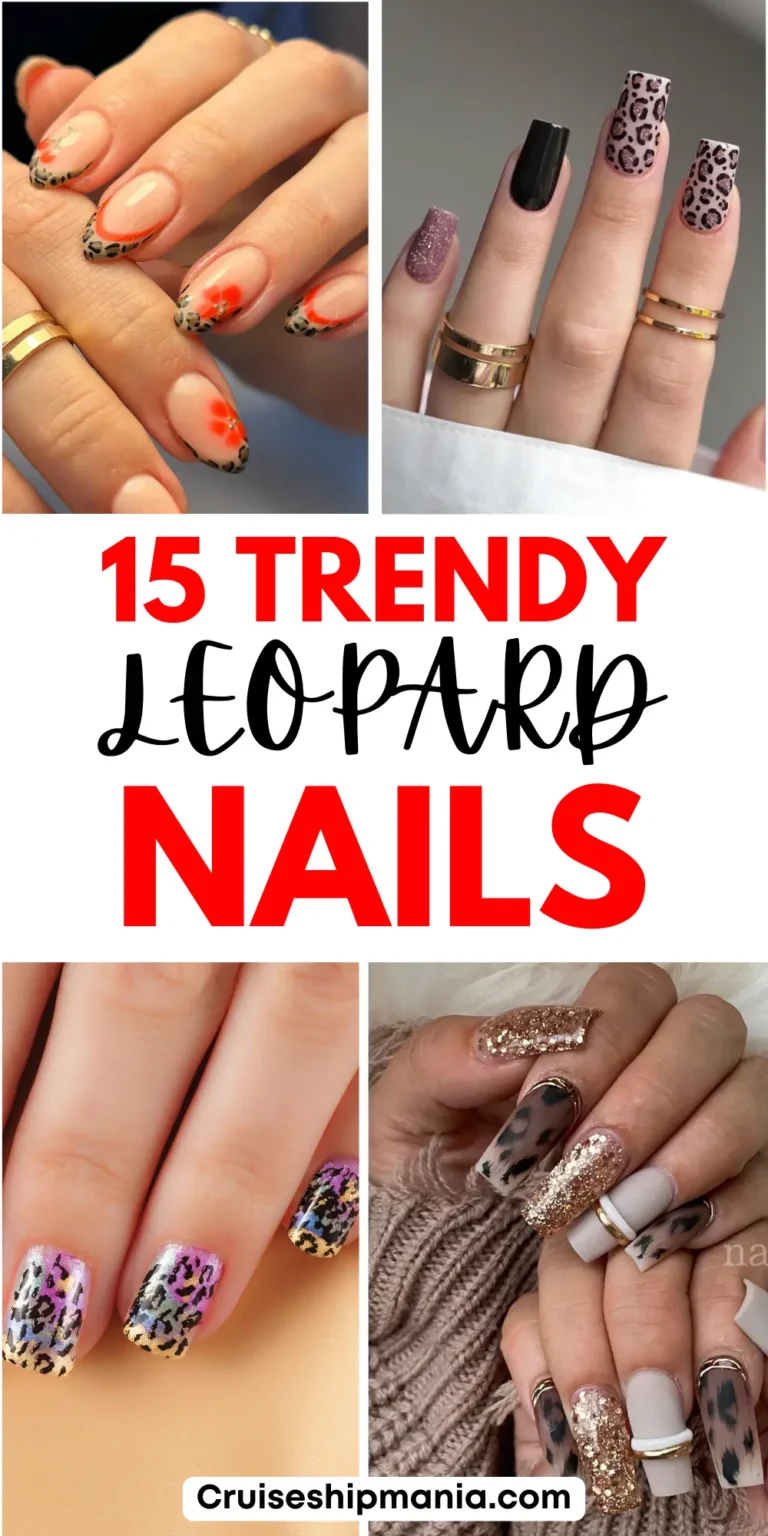 Trendy Leopard Nail Designs