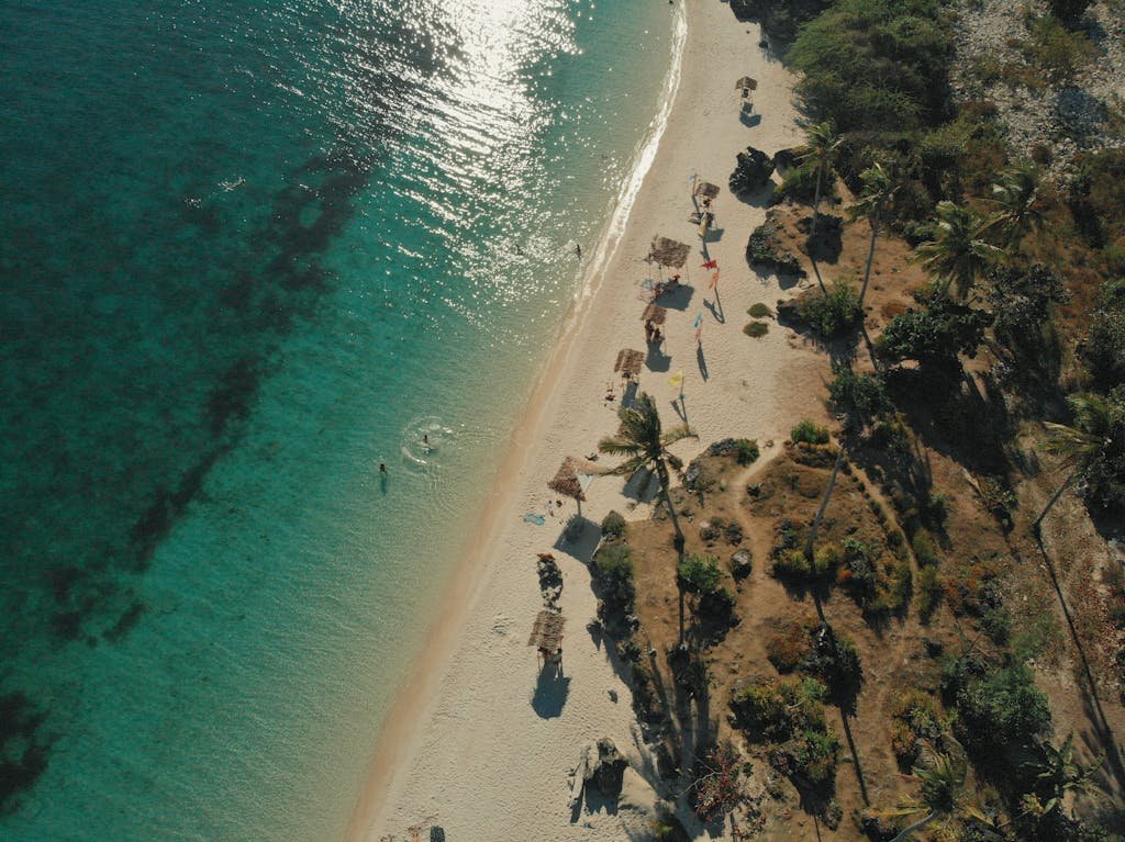 Aerial Photography Of Seashore