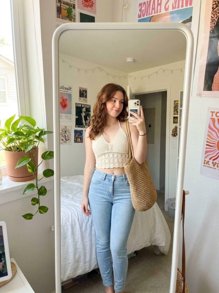 15 Cute Back to School Outfits with Jeans That’ll Make You Actually Excited for First Day