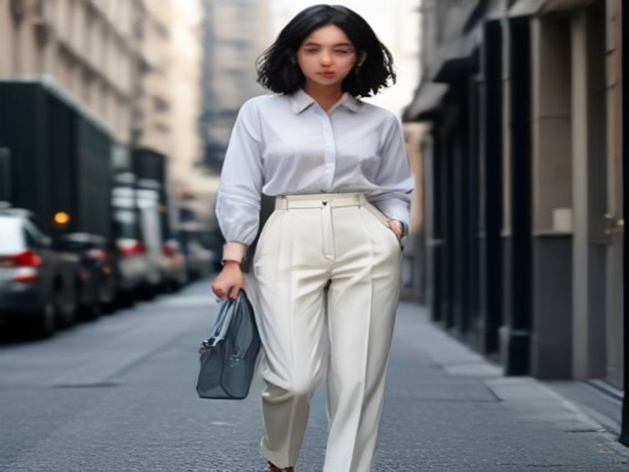 4. Tailored Trousers and Crisp White Button-Down
