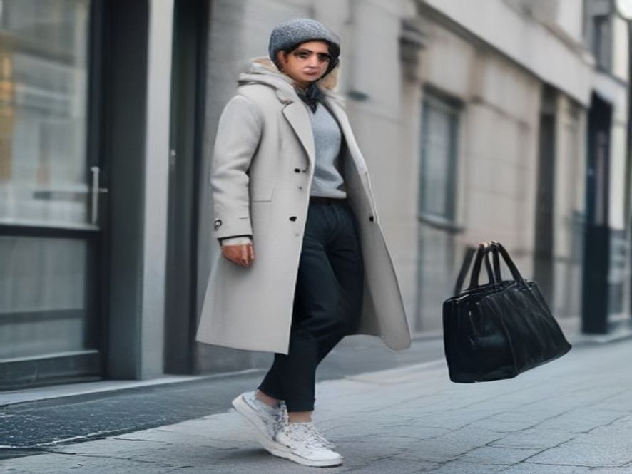 15. Casual Hoodie under a Tailored Coat