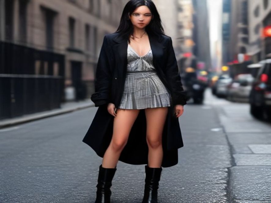 2. Oversized Blazer and Slip Dress