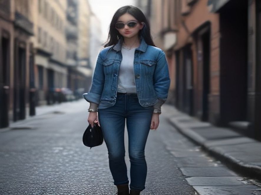5. Denim-on-Denim Canadian Tuxedo with Boots